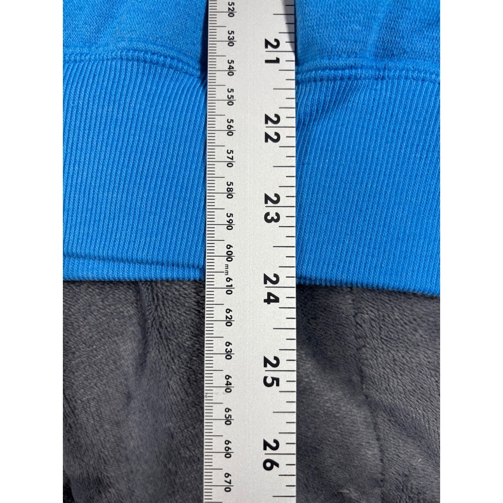 Vintage Adidas Trefoil Sweatshirt Mens Blue Striped Colorblock Crewneck 6195 - Picture 6 of 8